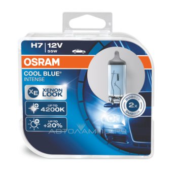 H7 12V- 55W (PX26d) (белый яркий свет-голуб.оттен.) Cool Blue Intense Limited Edition (2шт) DuoBox 64210CBL-HCB (пу.2)